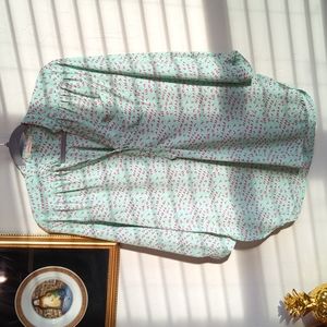 POMELO Pink Birds Print Top Size M.